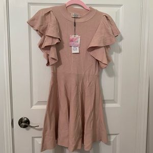 LAST CHANCE - NWT Blush Pink Knit Chicwish Dress